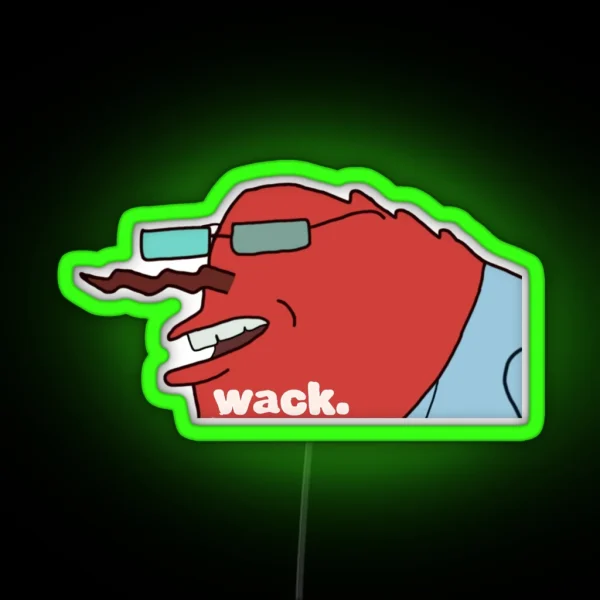 Mr Krabs Wack Meme RGB Neon Sign