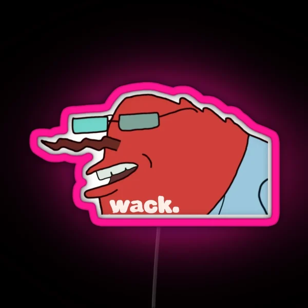 Mr Krabs Wack Meme RGB Neon Sign