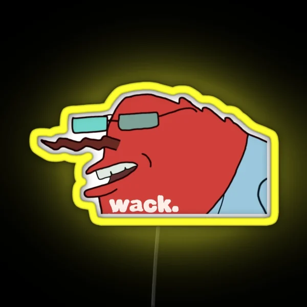 Mr Krabs Wack Meme RGB Neon Sign
