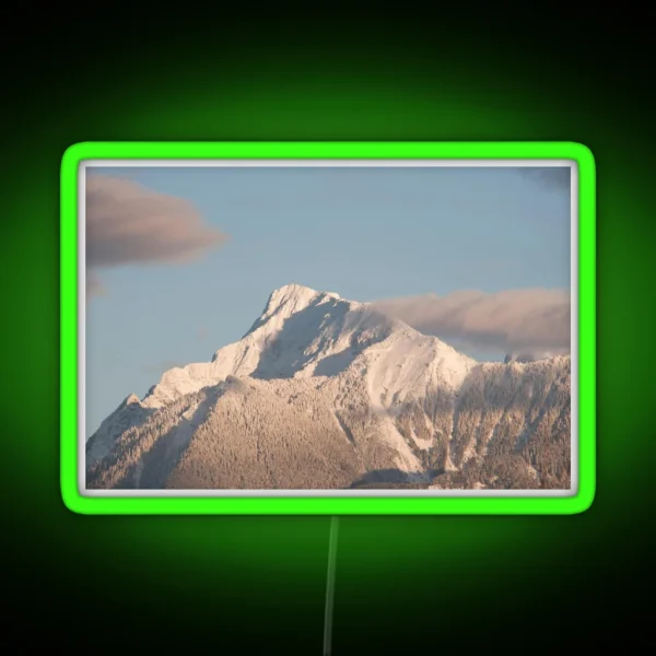 Mt Cheam In The Fraser Valley Chilliwack British RGB Neon Sign