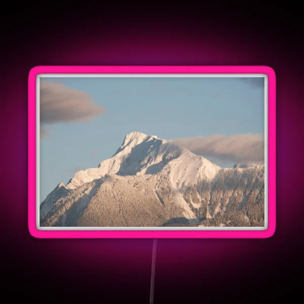 Mt Cheam In The Fraser Valley Chilliwack British RGB Neon Sign