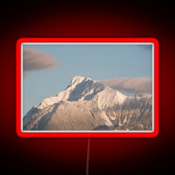 Mt Cheam In The Fraser Valley Chilliwack British RGB Neon Sign