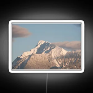 Mt Cheam In The Fraser Valley Chilliwack British Columbia RGB Neon Sign