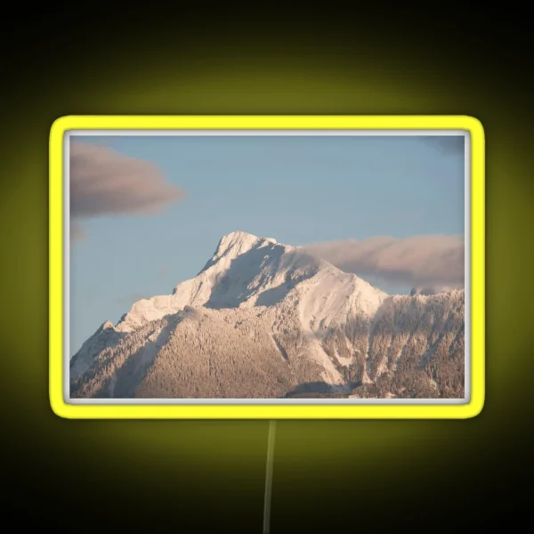 Mt Cheam In The Fraser Valley Chilliwack British RGB Neon Sign