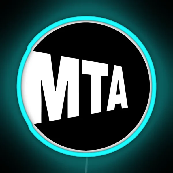 MTA Black RGB Neon Sign