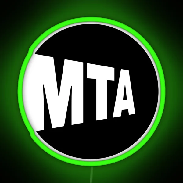 MTA Black RGB Neon Sign