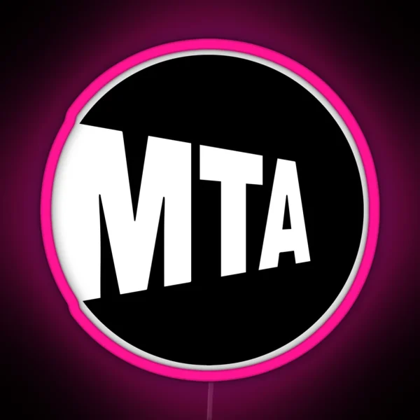 MTA Black RGB Neon Sign