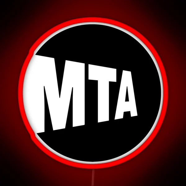 MTA Black RGB Neon Sign
