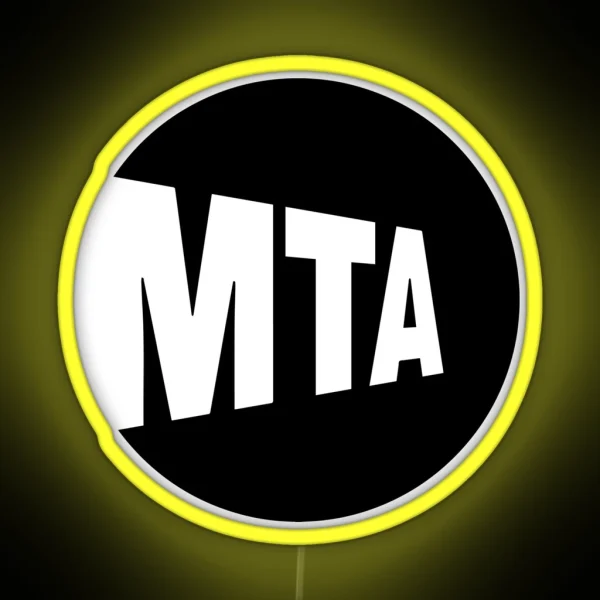 MTA Black RGB Neon Sign