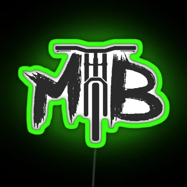 MTB Logo Design Live To MTB RGB Neon Sign
