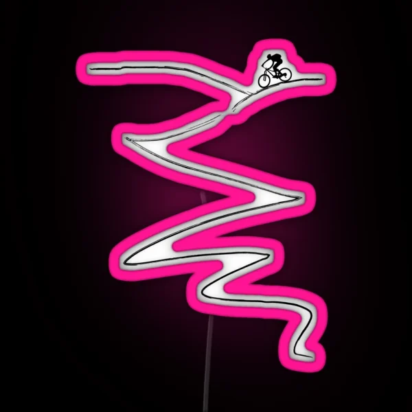 Mtb Mountain Bike Cycling Bicycle Cyclist Gift RGB Neon Sign
