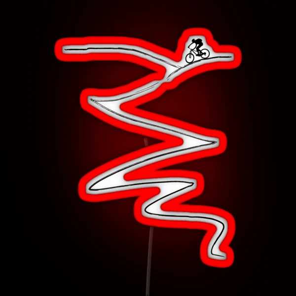 Mtb Mountain Bike Cycling Bicycle Cyclist Gift RGB Neon Sign