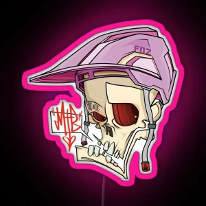 Mtb Skull RGB Neon Sign