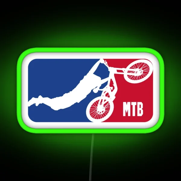 MTB Superman Logo RGB Neon Sign