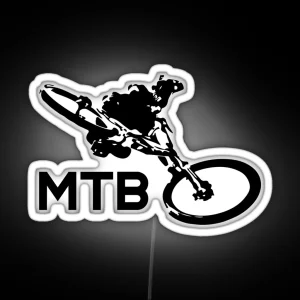 MTB Whip Mountain Biking RGB Neon Sign