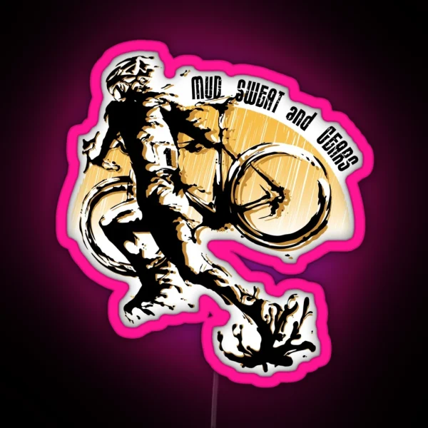 Mud Sweat And Gears Cyclocross RGB Neon Sign