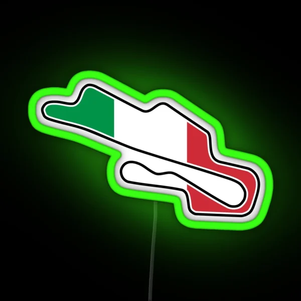 Mugello Circuit Flag RGB Neon Sign