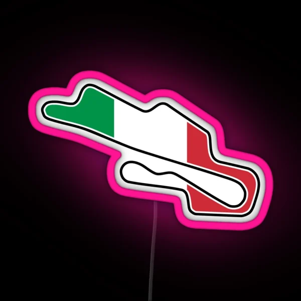 Mugello Circuit Flag RGB Neon Sign