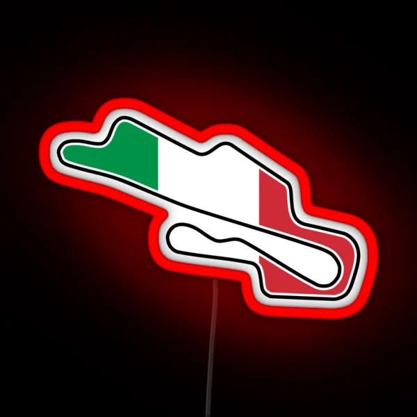 Mugello Circuit Flag RGB Neon Sign