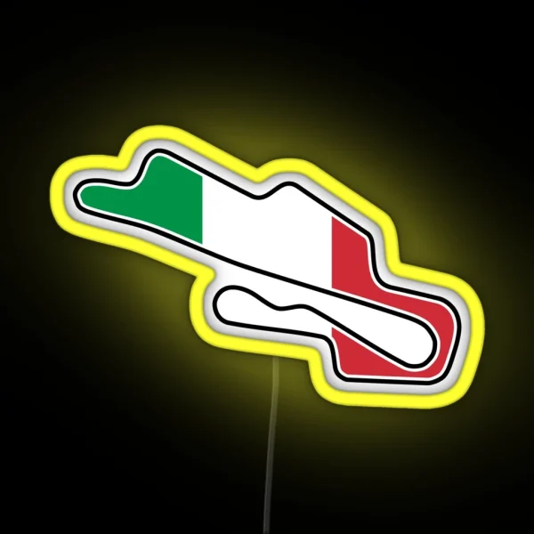 Mugello Circuit Flag RGB Neon Sign