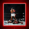 Muhammad Ali knocks out Sonny Liston - RGB Neon Sign (Vibrant Red)