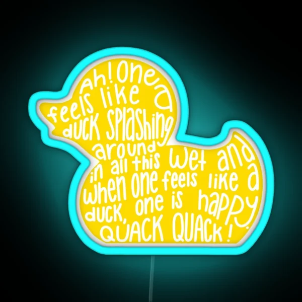 Mulaney Duck RGB Neon Sign