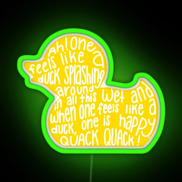 Mulaney Duck RGB Neon Sign