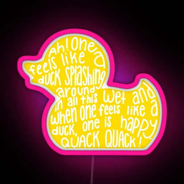 Mulaney Duck RGB Neon Sign