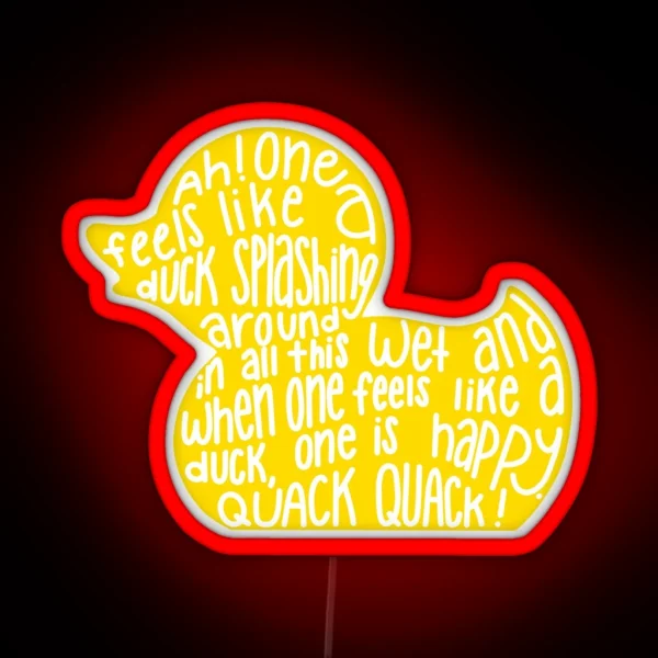 Mulaney Duck RGB Neon Sign