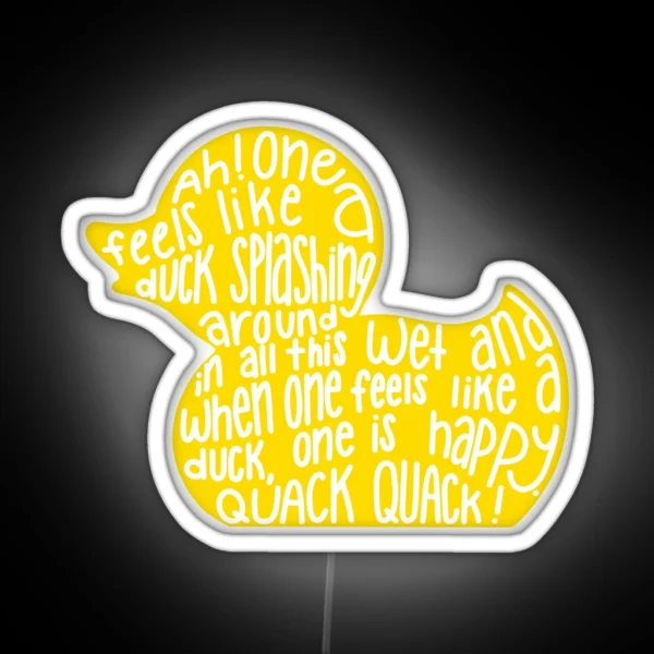 Mulaney Duck RGB Neon Sign