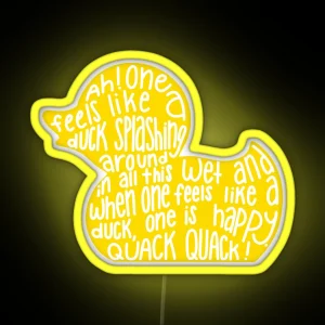 Mulaney Duck RGB Neon Sign