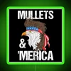 funny mullet neon sign with america eagle, redneck humor gift