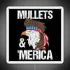 funny redneck mullet with American eagle RGB neon sign