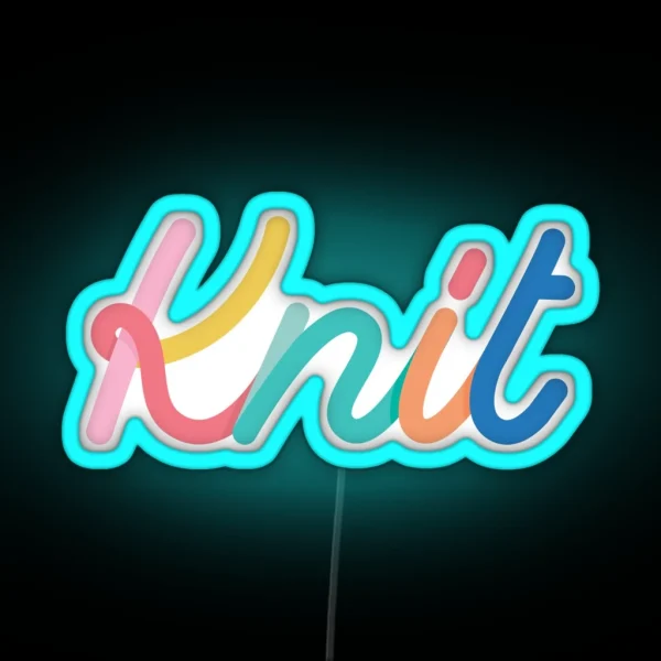 Multicolor Fruity Lettering Knit Led RGB Neon Sign