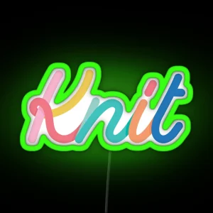 Multicolor Fruity Lettering Knit Led RGB Neon Sign