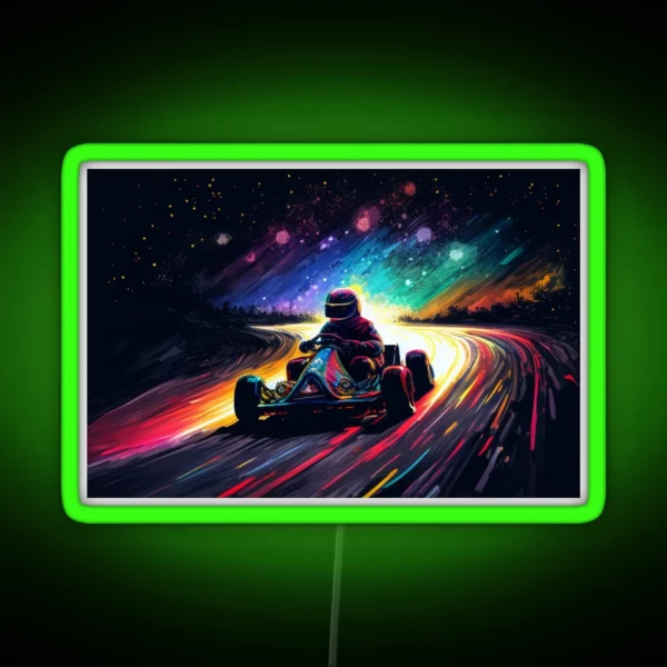 Multicolored Karting RGB Neon Sign