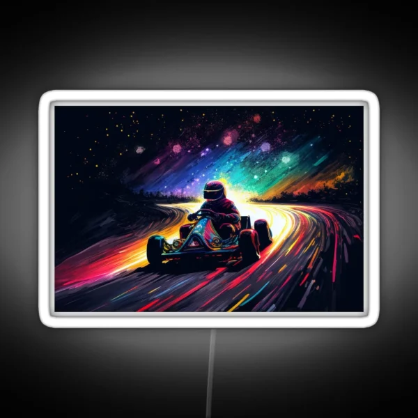 Multicolored Karting RGB Neon Sign