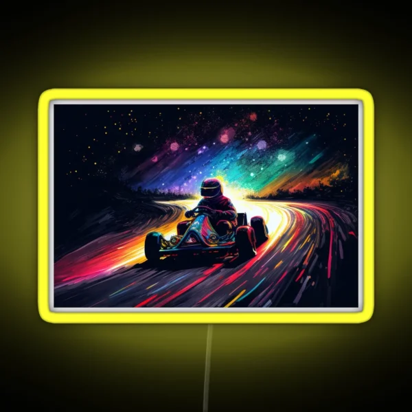 Multicolored Karting RGB Neon Sign