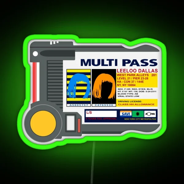 Multipass RGB Neon Sign