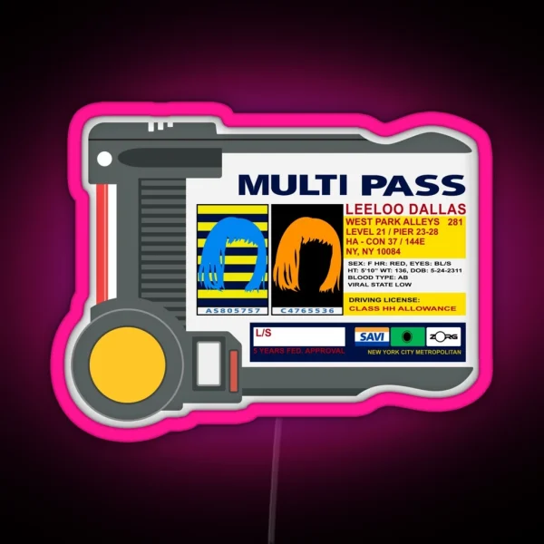Multipass RGB Neon Sign