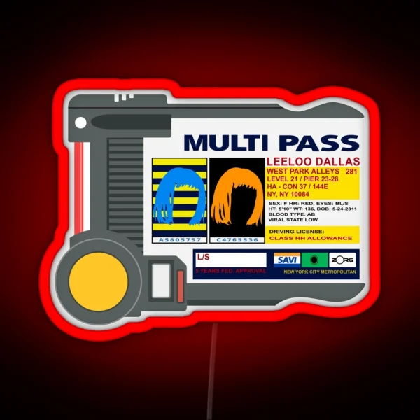 Multipass RGB Neon Sign