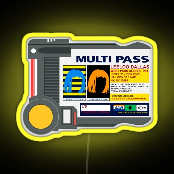Multipass RGB Neon Sign