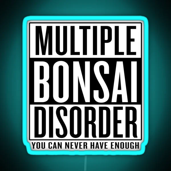 Multiple Bonsai Disorder RGB Neon Sign