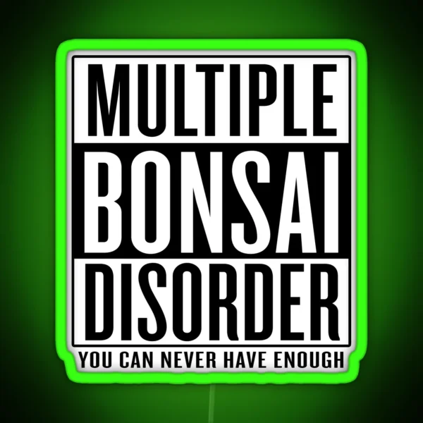 Multiple Bonsai Disorder RGB Neon Sign