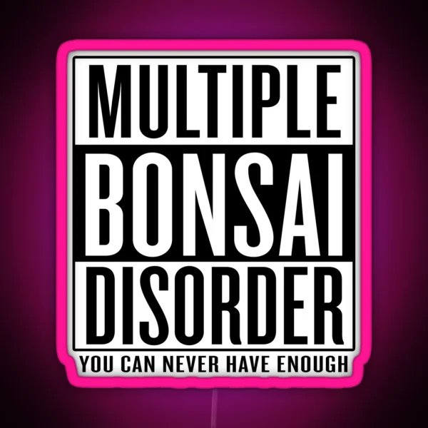 Multiple Bonsai Disorder RGB Neon Sign