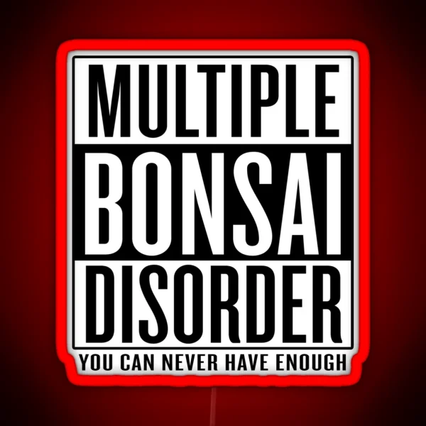 Multiple Bonsai Disorder RGB Neon Sign