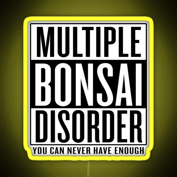 Multiple Bonsai Disorder RGB Neon Sign