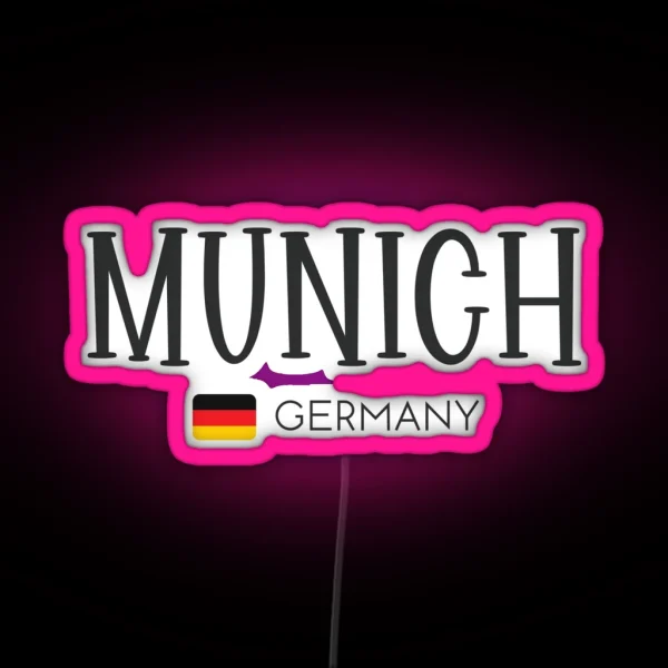 Munich Germany RGB Neon Sign