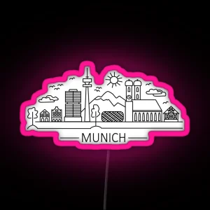 Munich Lineart RGB Neon Sign