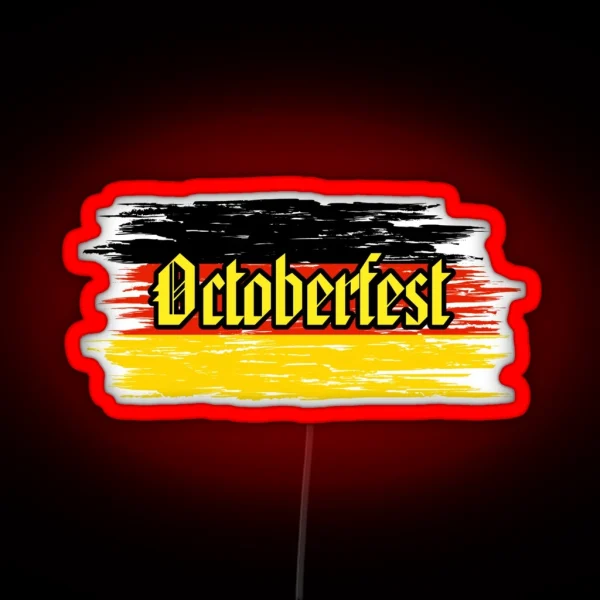 Munich Oktoberfest Dirndl Beer Celebration RGB Neon Sign
